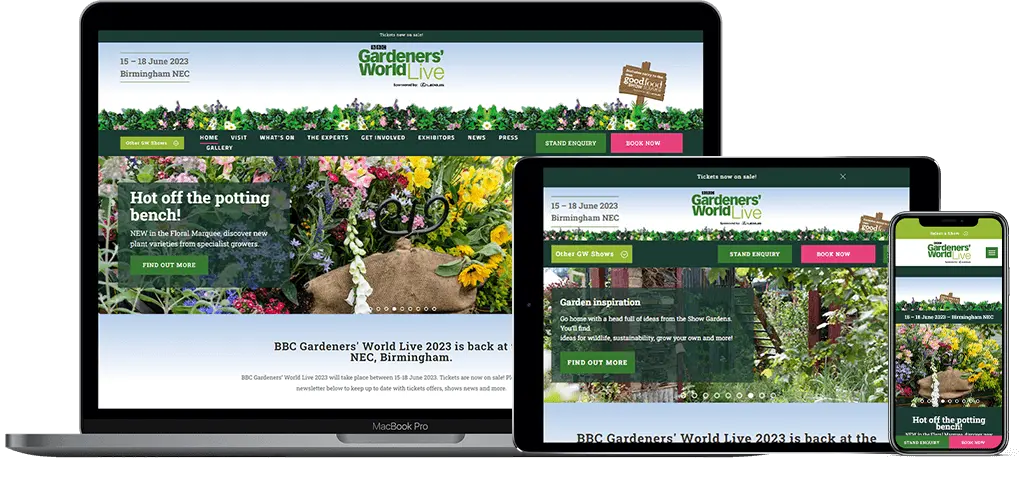 BBC Garden All Device Responsive Website Design