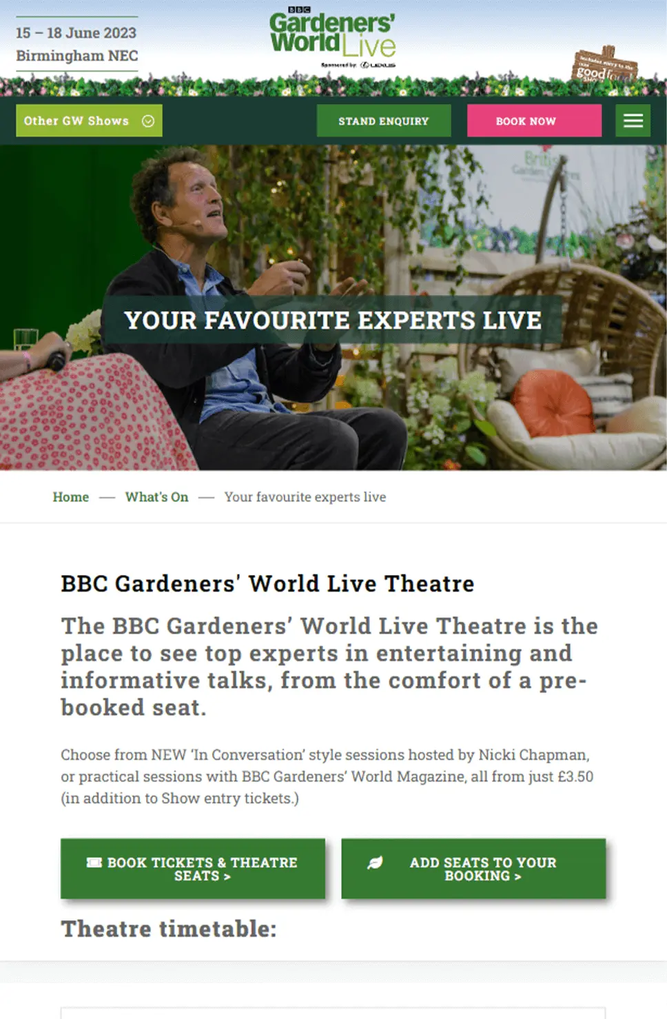 BBC Gardners Tablet Responsive Website Design